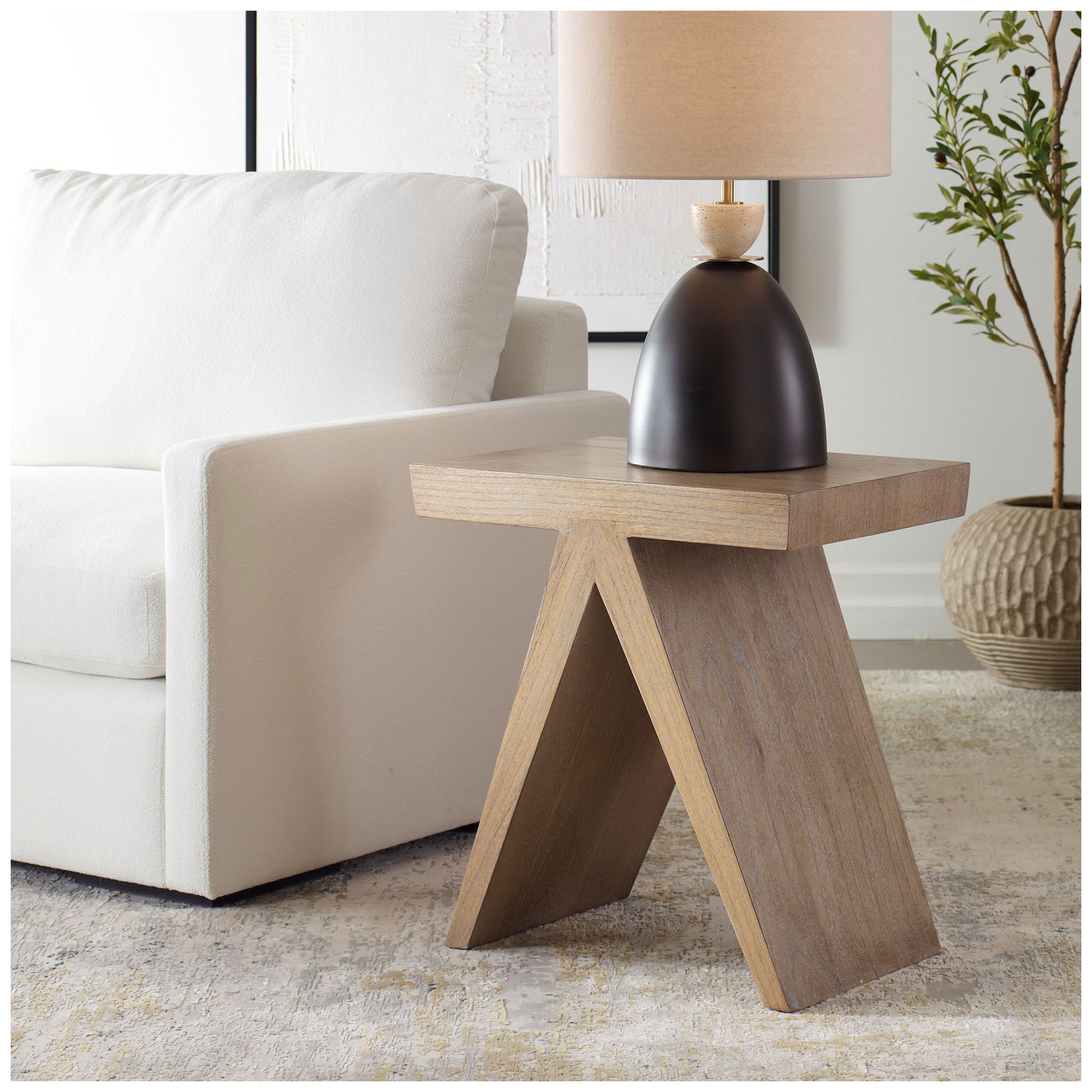 Image 4 Uttermost Pruitt 24 1/4" High Mindi Accent Table more views