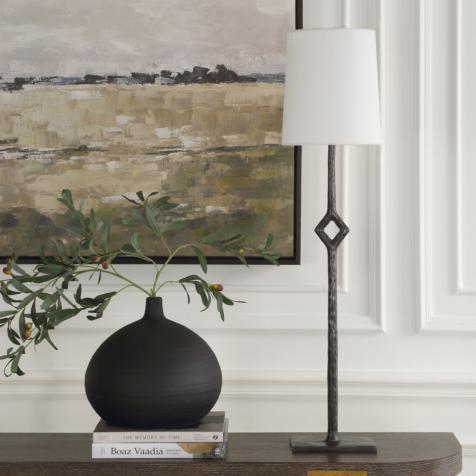 Image 3 Uttermost Puncture Cordless 36 1/4" Buffet Lamp more views