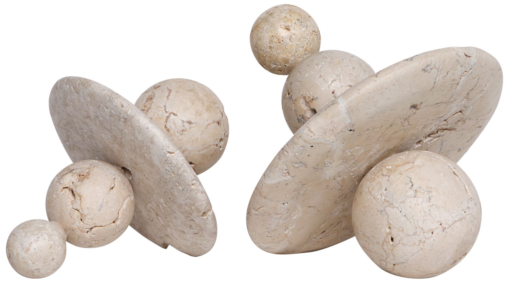 Image 3 Uttermost Quarried Natural Stone Indoor-Outdoor Set of 2 Sculptures more views