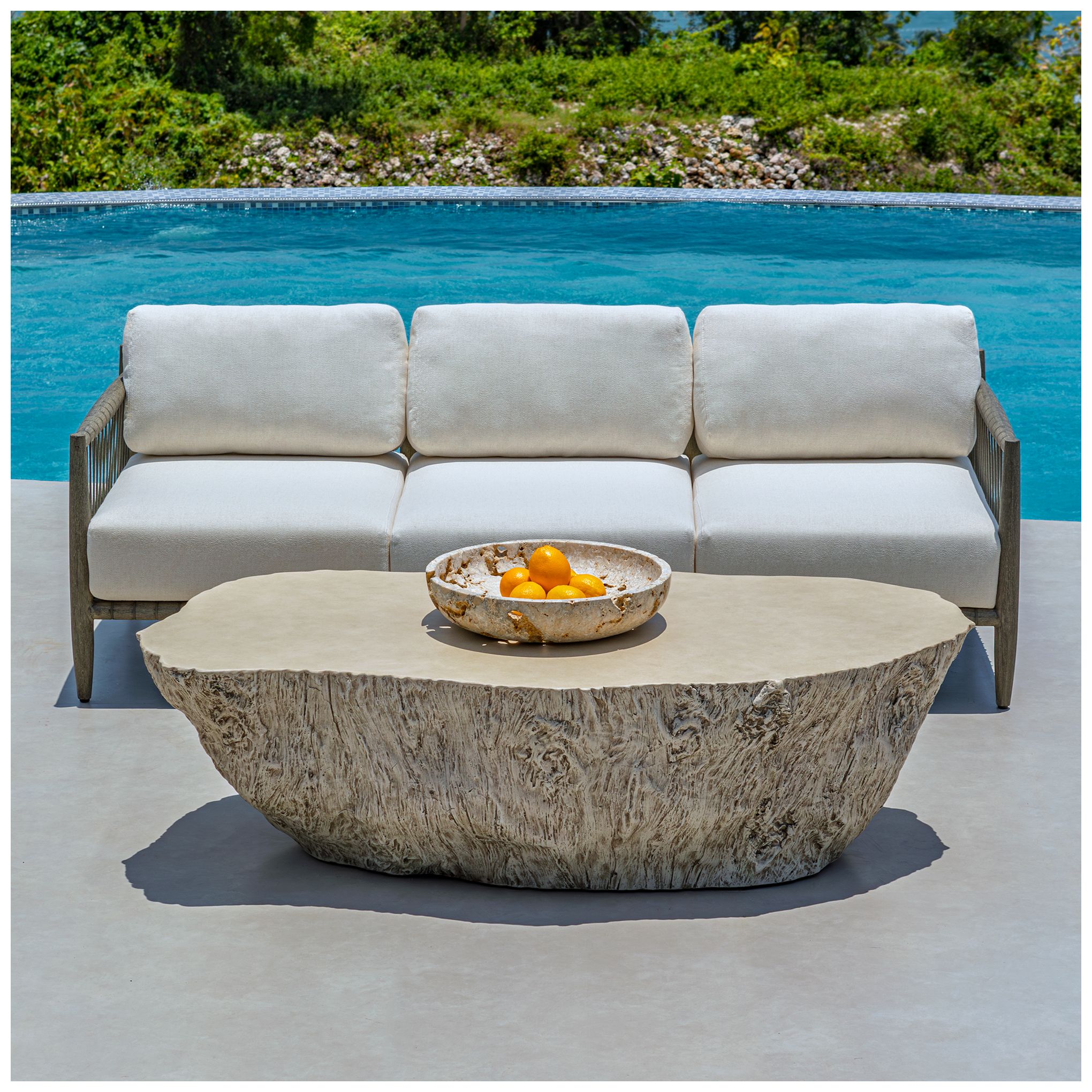 Image 3 Uttermost Quarried Stone 18" Wide Indoor-Outdoor Bowl more views