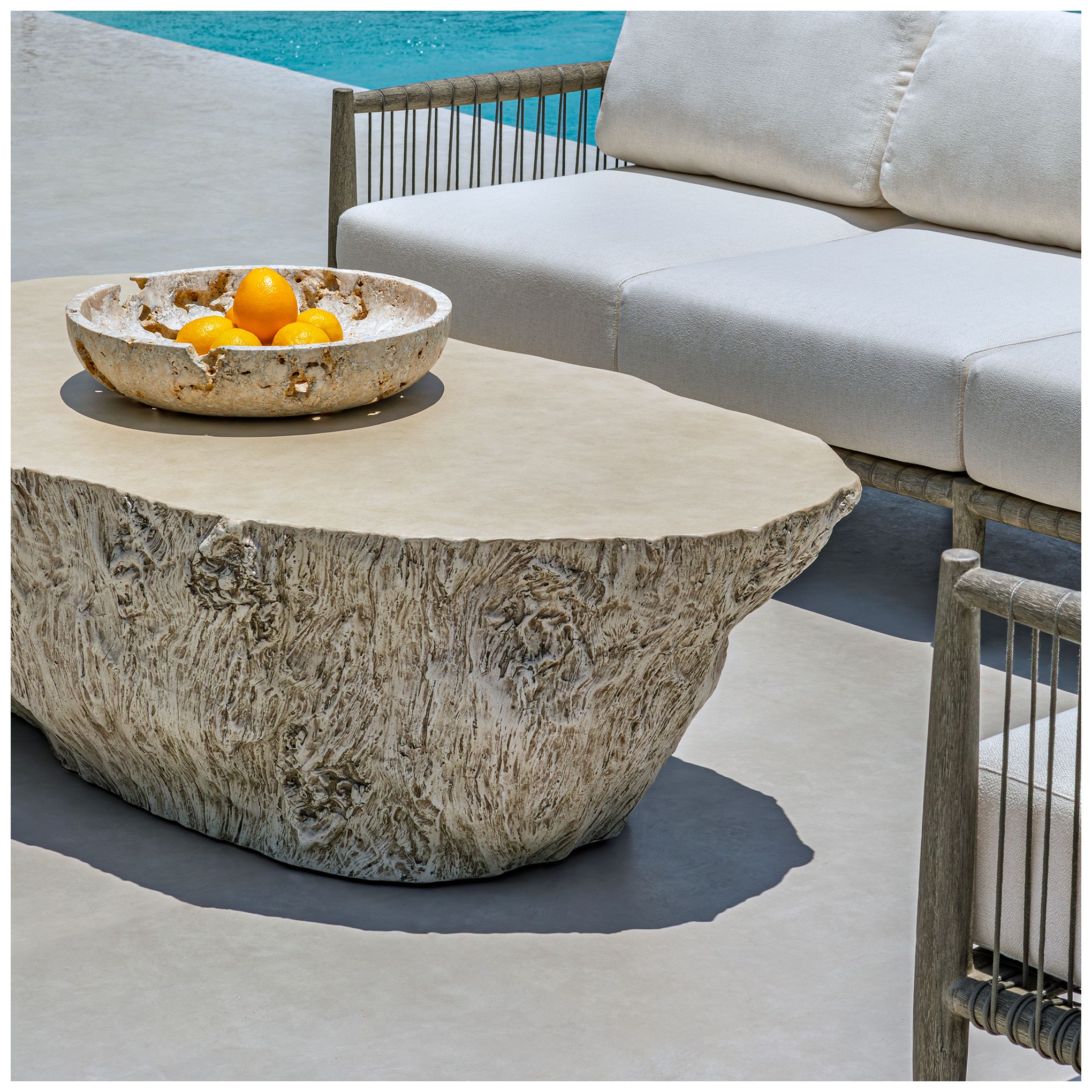 Image 5 Uttermost Quarried Stone 18" Wide Indoor-Outdoor Bowl more views