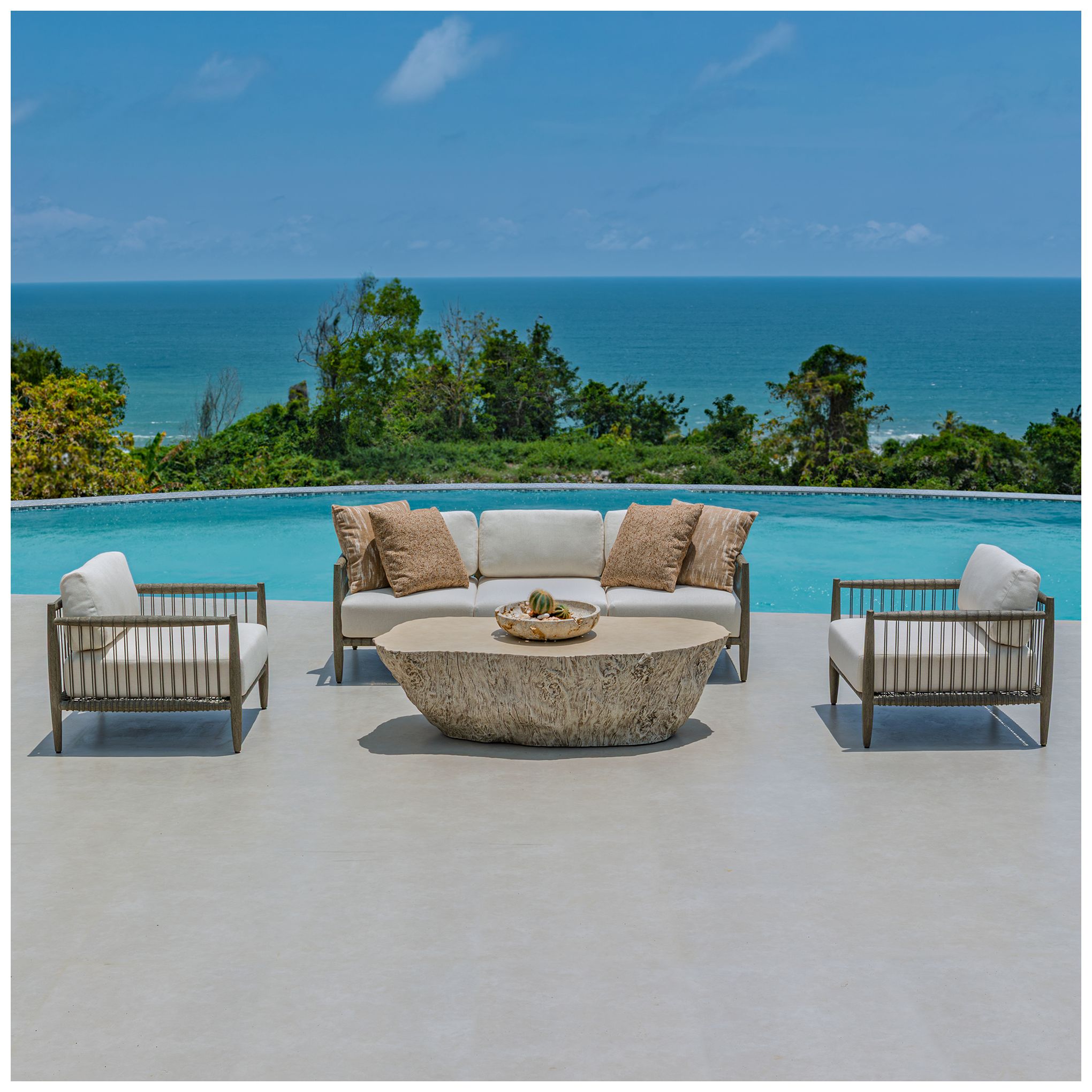 Image 6 Uttermost Quarried Stone 18" Wide Indoor-Outdoor Bowl more views