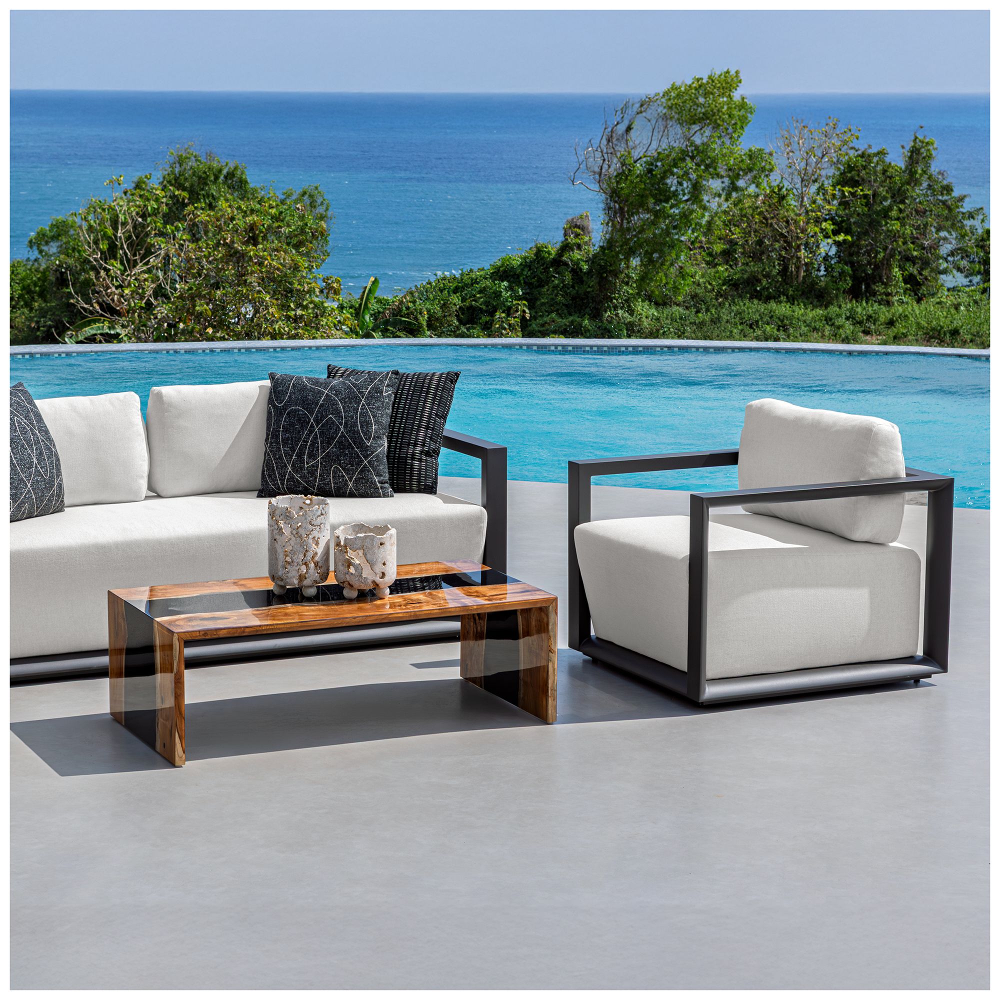 Image 3 Uttermost Quarried Stone Indoor-Outdoor 2-Piece Candleholders more views