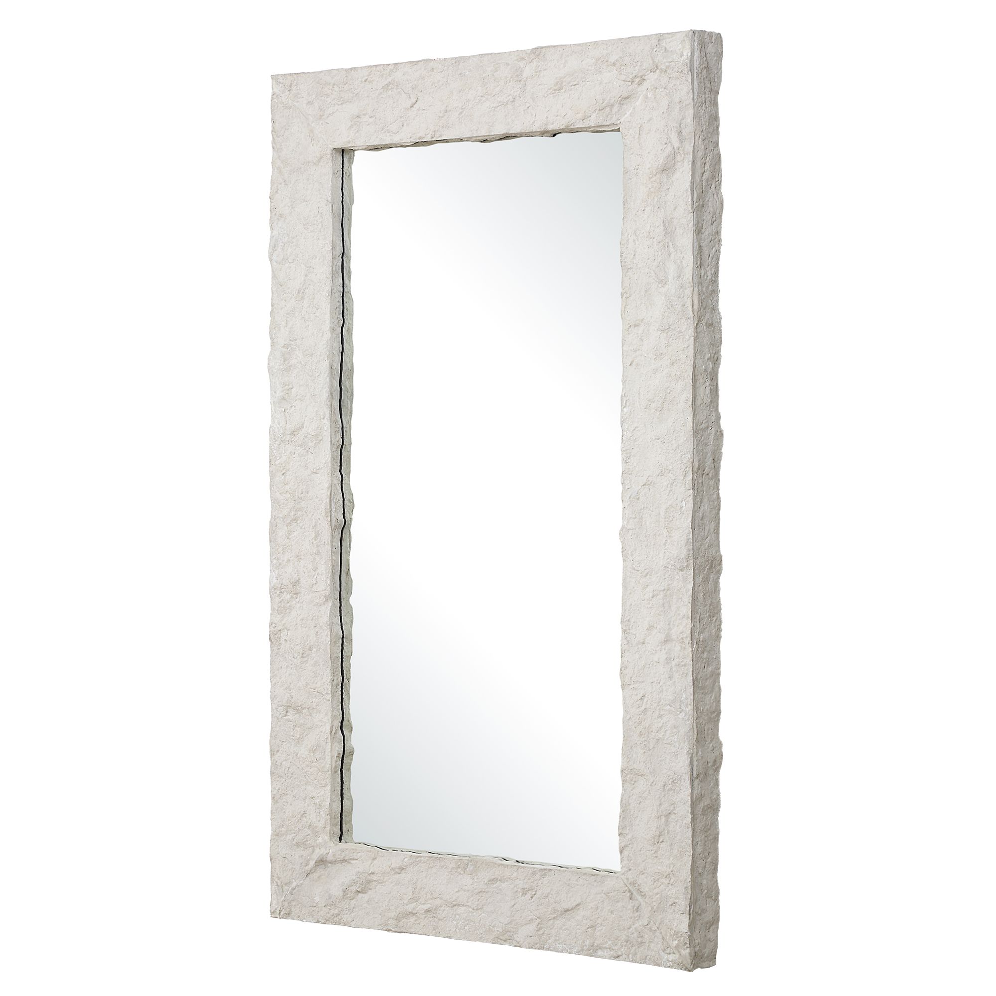 Image 4 Uttermost Quarry Aged Ivory 28" x 48" Rectangular Wall Mirror more views