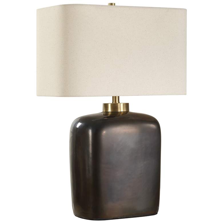 Image 3 Uttermost Quentin 25" Dk Bronze Ceramic Table Lamp more views