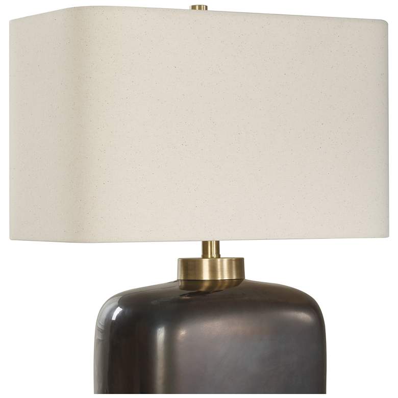 Image 5 Uttermost Quentin 25" Dk Bronze Ceramic Table Lamp more views