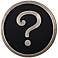 Uttermost Question Mark Silver 30" Round Wall Art