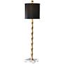 Uttermost Quindici 36" Antique Gold Leaf Bamboo Buffet Table Lamp