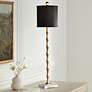Uttermost Quindici 36" Antique Gold Leaf Bamboo Buffet Table Lamp