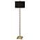 Uttermost Quindici 64 1/2" Antique Gold Leaf Bamboo Floor Lamp