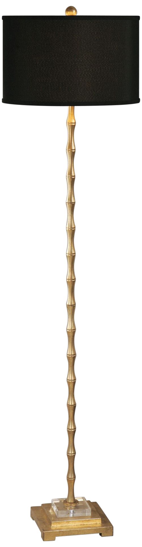 gold bamboo floor lamp