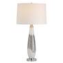 2_Uttermost Quinn 28 3/4" High White and Mottled Gray Glass Table Lamp