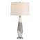 Uttermost Quinn 28 3/4" High White and Mottled Gray Glass Table Lamp