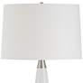 6_Uttermost Quinn 28 3/4" High White and Mottled Gray Glass Table Lamp more views