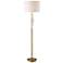 Uttermost Quite The Buzz 65 1/2" Ceramic and Brass Modern Floor Lamp