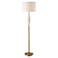 Uttermost Quite the Buzz Antique Brass and Ceramic Floor Lamp
