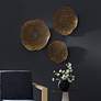 Thumbnail3 of Uttermost Radiance 3-Piece Gold Metal Wall Decor more views