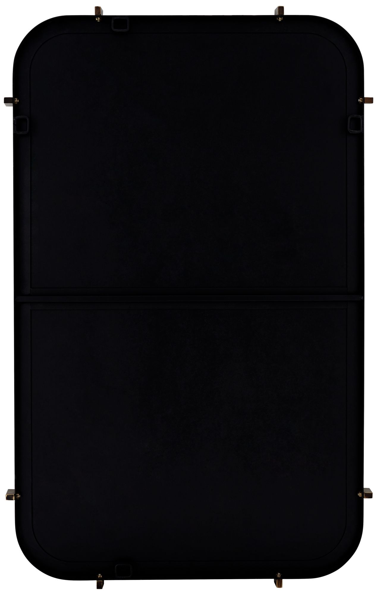 Uttermost Radius 24 x 38 Black Rounded Edge Wall Mirror