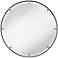Uttermost Radius 34 x 34 Black and Gold Round Wall Mirror