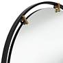 3_Uttermost Radius 34 x 34 Black and Gold Round Wall Mirror more views