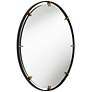 5_Uttermost Radius 34 x 34 Black and Gold Round Wall Mirror more views