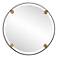 Uttermost Radius Bronze 42" Round Wall Mirror