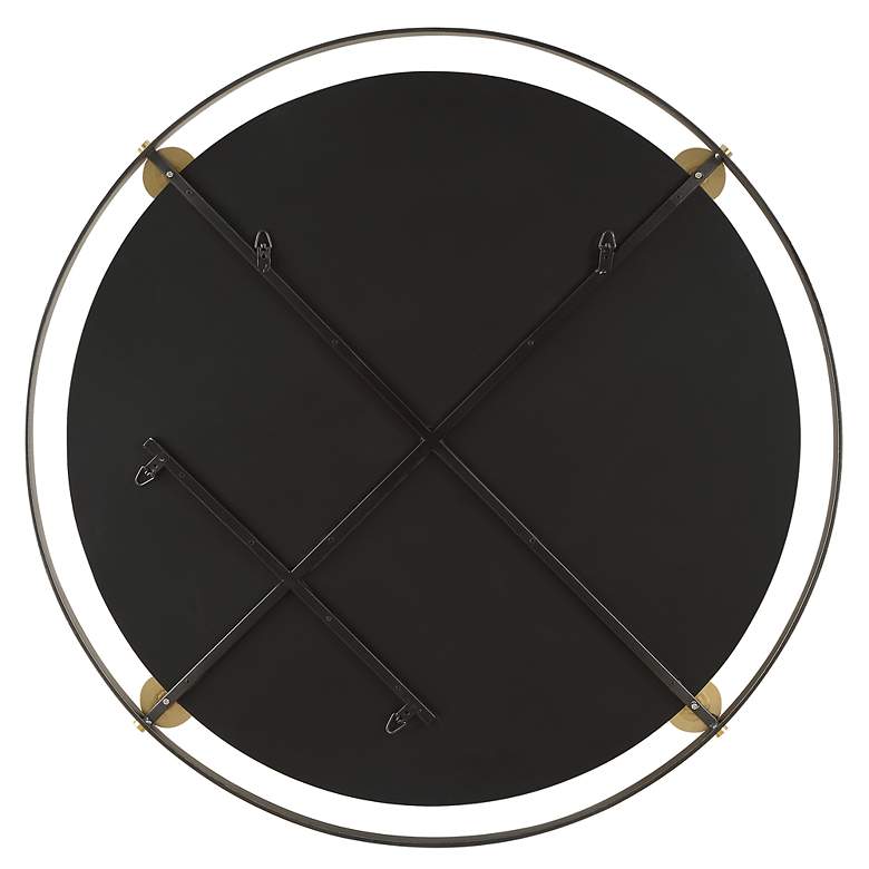 Image 6 Uttermost Radius Bronze 42" Round Wall Mirror more views