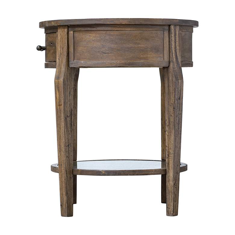 Image 5 Uttermost Raelynn 28.5 inch High Mirror Top Wood Side Table more views