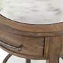 Uttermost Raelynn 28.5" High Mirror Top Wood Side Table