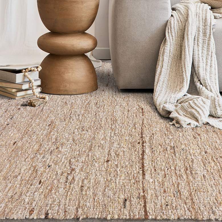 Image 2 Uttermost Rafael 9'x6' Ivory Wool Area Rug more views