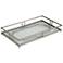Uttermost Rafaela Metallic Silver Leaf Decorative Tray