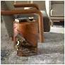 4_Uttermost Rafe 18" H x 13 1/2" W Teak Wood Accent Stool more views