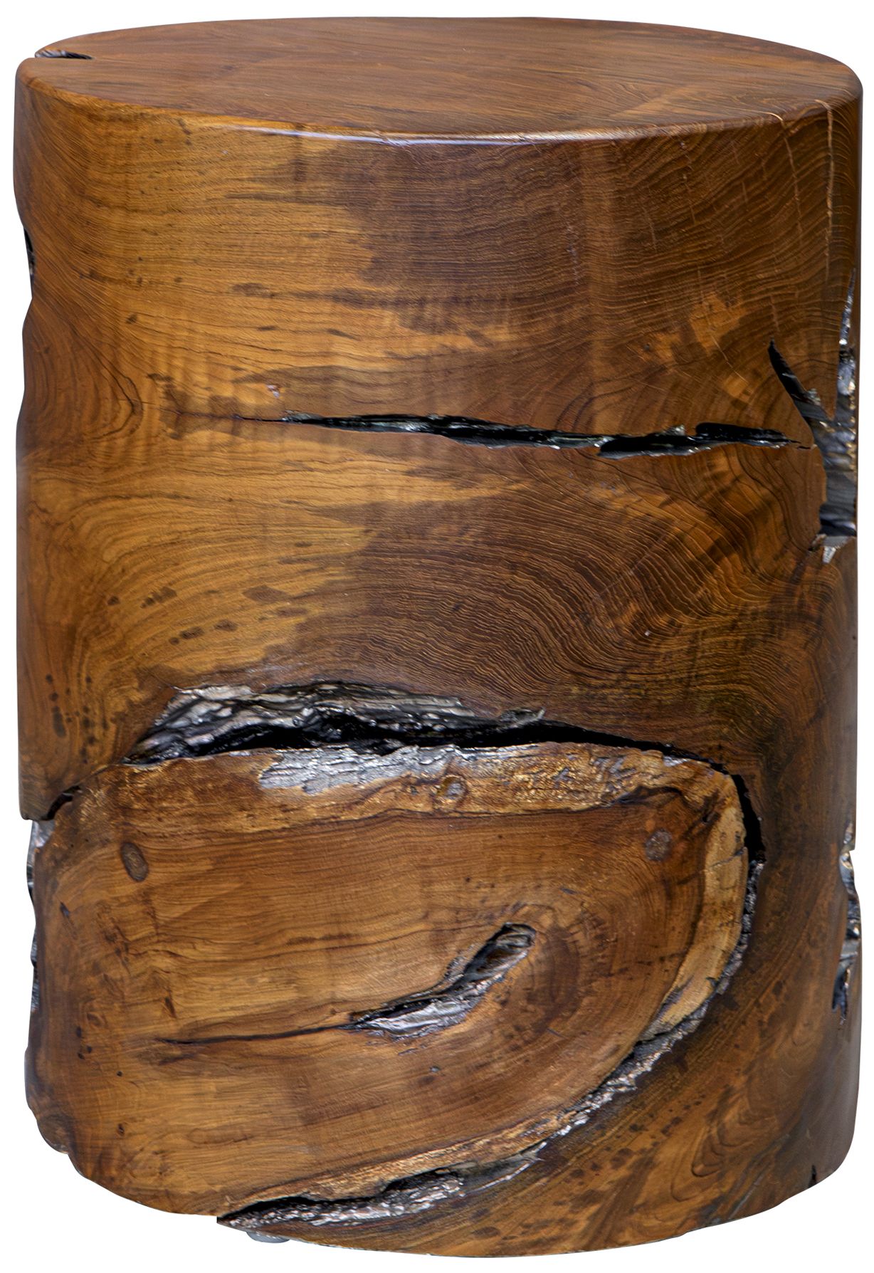 Image 5 Uttermost Rafe 18" H x 13 1/2" W Teak Wood Accent Stool more views