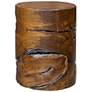 5_Uttermost Rafe 18" H x 13 1/2" W Teak Wood Accent Stool more views