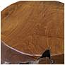 6_Uttermost Rafe 18" H x 13 1/2" W Teak Wood Accent Stool more views