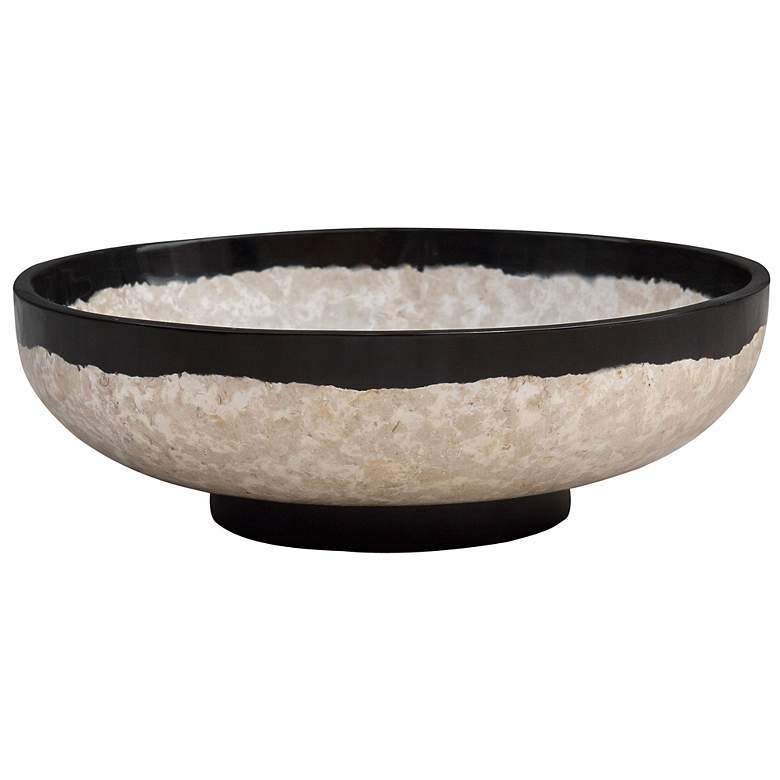 Image 2 Uttermost Rastia 14" Wide Neutral Terrazzo Decorative Bowl