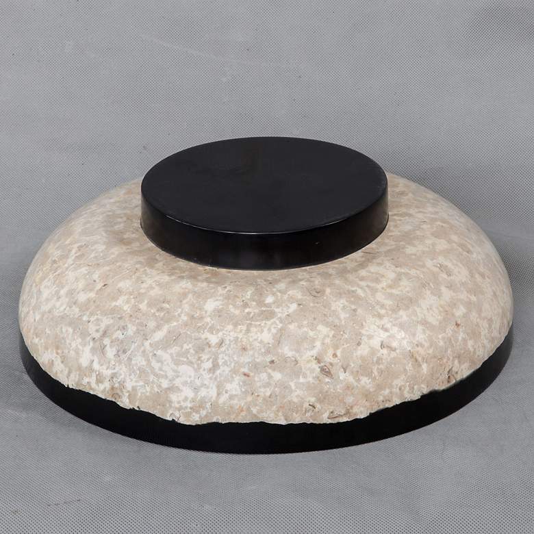 Image 5 Uttermost Rastia 14" Wide Neutral Terrazzo Decorative Bowl more views
