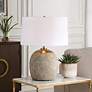 1_Uttermost Raylan 25 1/2" Modern Rubbed Brown Concrete Table Lamp