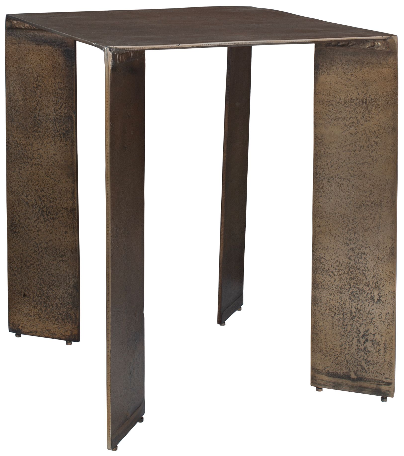 Image 4 Uttermost Reade 22" H x 18" W Brass Cast Aluminum Accent Table more views