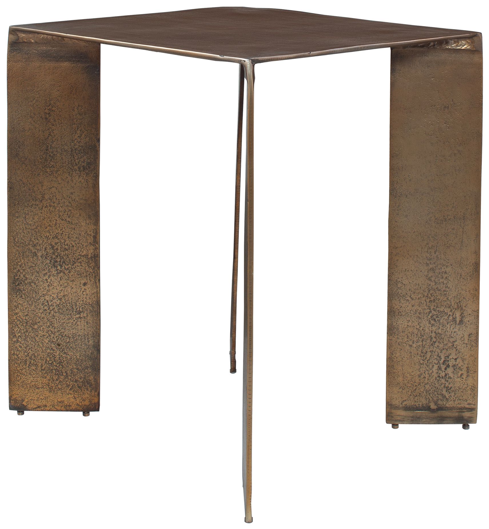 Image 5 Uttermost Reade 22" H x 18" W Brass Cast Aluminum Accent Table more views