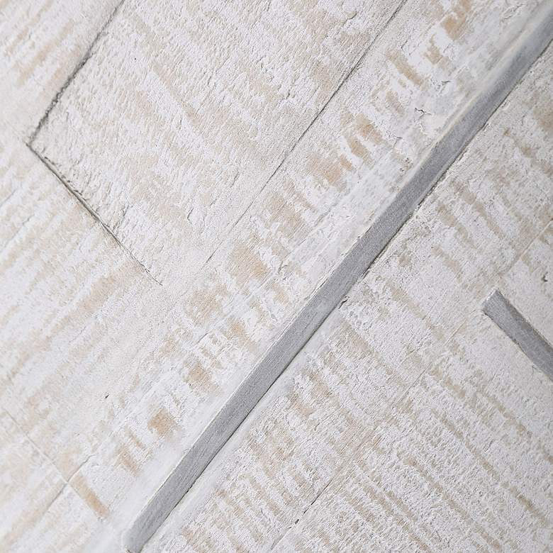Image 4 Uttermost Redondo White-Washed 24" Square Wood Wall Decor more views