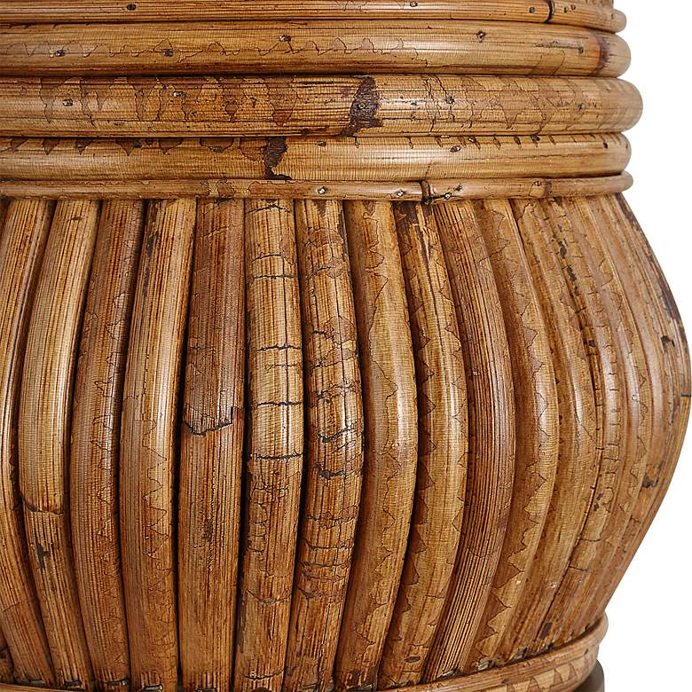 Image 4 Uttermost Reed Aged Rattan Table Lamp more views
