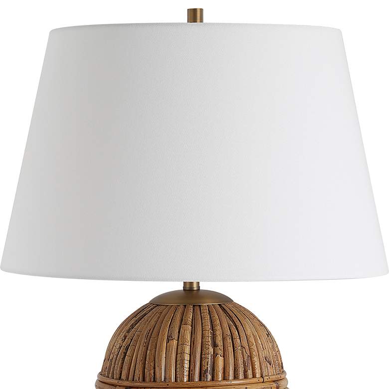 Image 5 Uttermost Reed Aged Rattan Table Lamp more views
