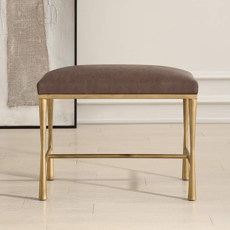 Image 3 Uttermost Reform 19" High Small Bench more views