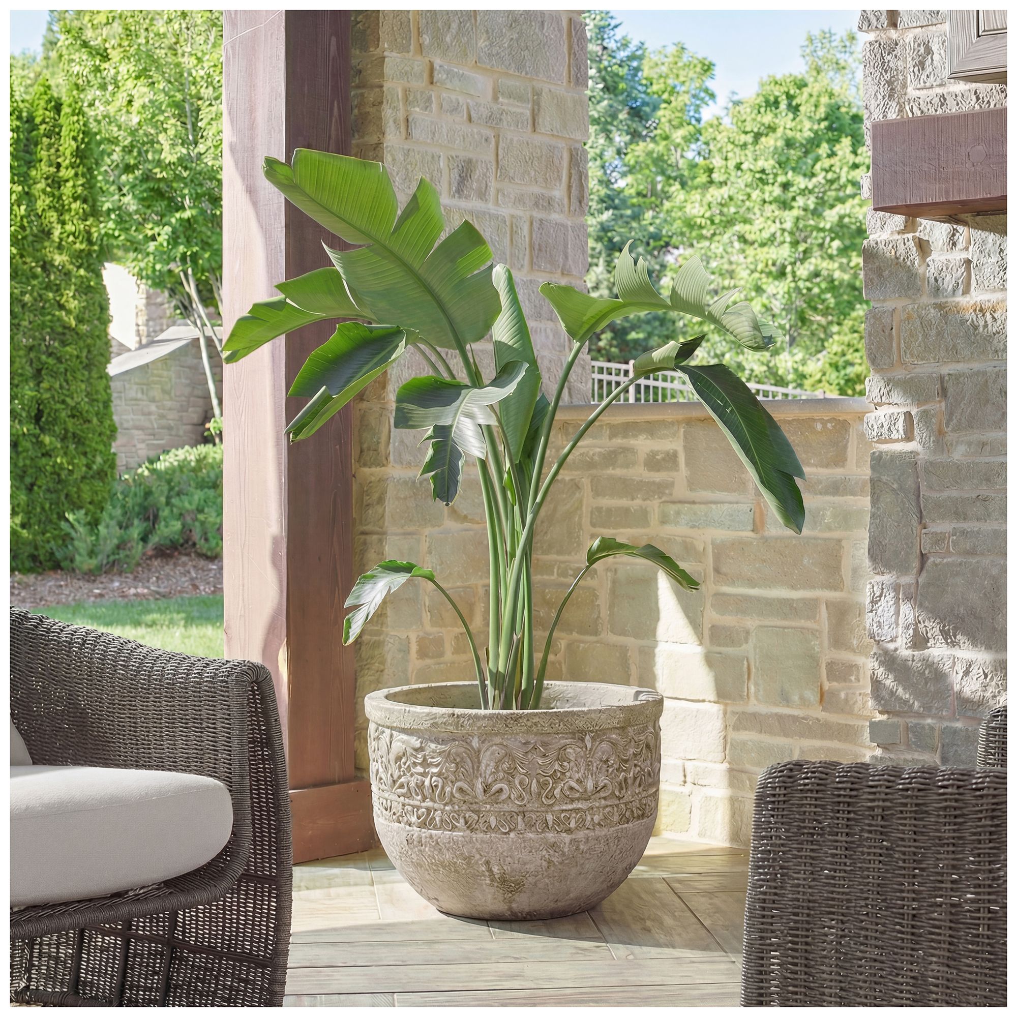 Image 4 Uttermost Regalia 20.3" High GRC Indoor-Outdoor Planter more views