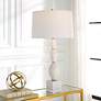 1_Uttermost Regalia 31 1/4" White Marble Beaded Table Lamp