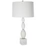 4_Uttermost Regalia 31 1/4" White Marble Beaded Table Lamp more views