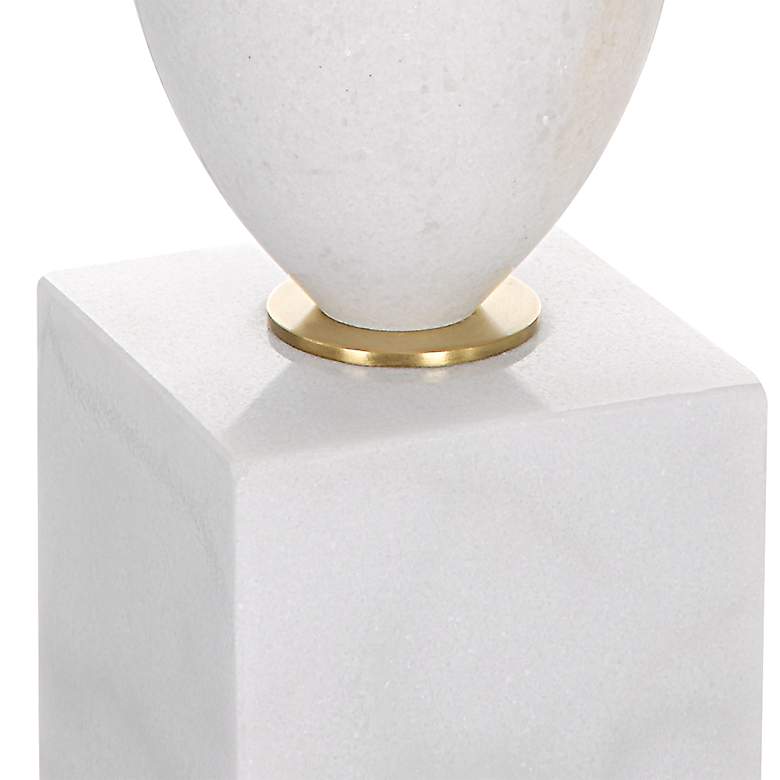 Image 5 Uttermost Regalia 31 1/4" White Marble Beaded Table Lamp more views