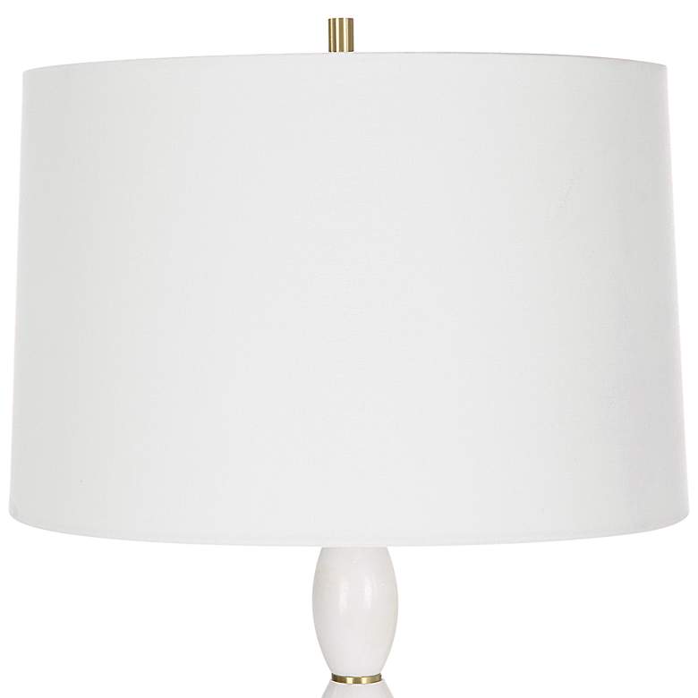 Image 6 Uttermost Regalia 31 1/4" White Marble Beaded Table Lamp more views