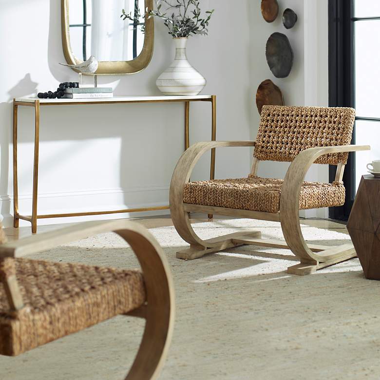 Image 2 Uttermost Rehema Driftwood Accent Chair more views